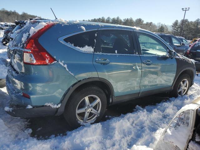 2HKRM4H50GH661561 - 2016 HONDA CR-V EX TURQUOISE photo 3