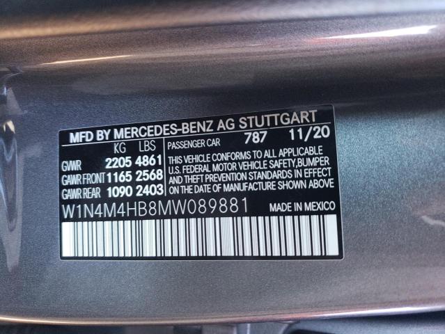 W1N4M4HB8MW089881 - 2021 MERCEDES-BENZ GLB 250 4MATIC GRAY photo 13