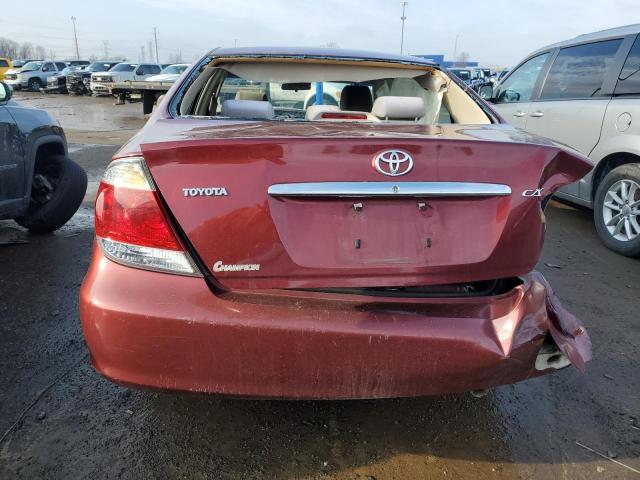 4T1BE30K55U100314 - 2005 TOYOTA CAMRY LE RED photo 6