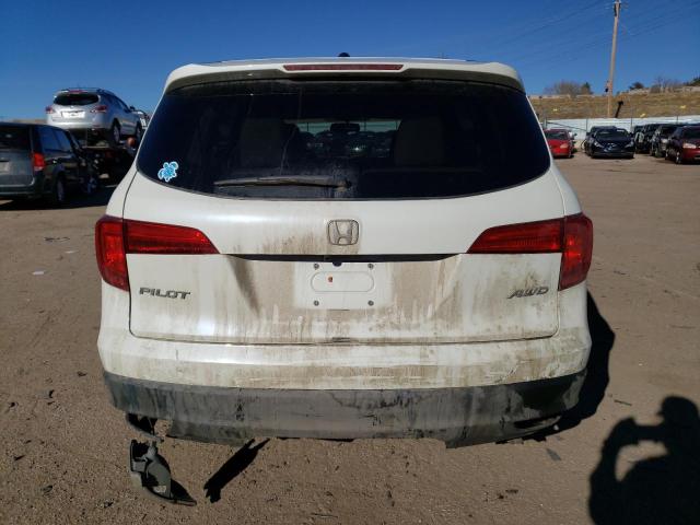 5FNYF6H58HB098597 - 2017 HONDA PILOT EXL WHITE photo 6