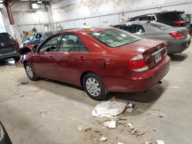 4T1BE30K85U093827 - 2005 TOYOTA CAMRY LE RED photo 2