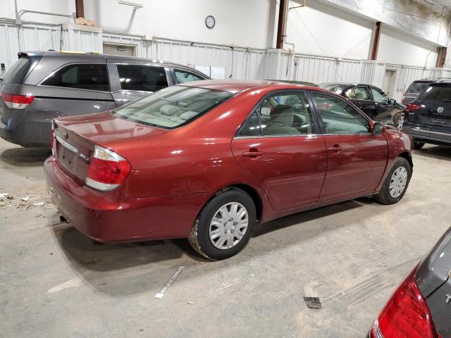 4T1BE30K85U093827 - 2005 TOYOTA CAMRY LE RED photo 3