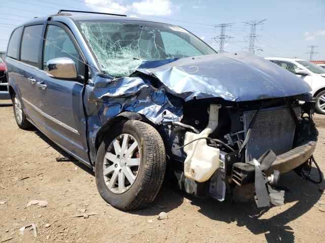 2C4RC1CG3CR169713 - 2012 CHRYSLER TOWN & COU TOURING L BLUE photo 1