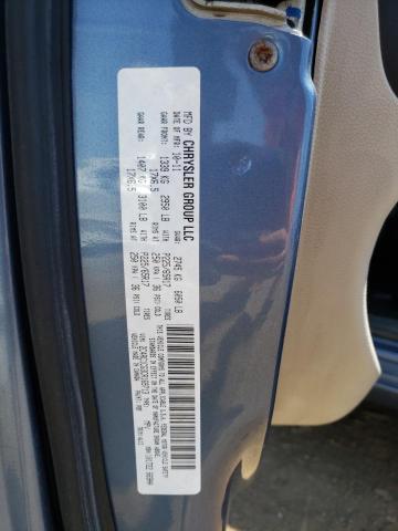 2C4RC1CG3CR169713 - 2012 CHRYSLER TOWN & COU TOURING L BLUE photo 10