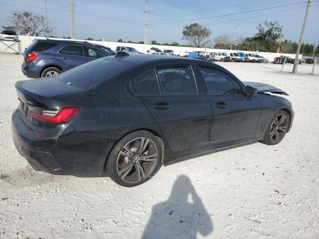 3MW5R1J08M8B69787 - 2021 BMW 330I BLACK photo 3