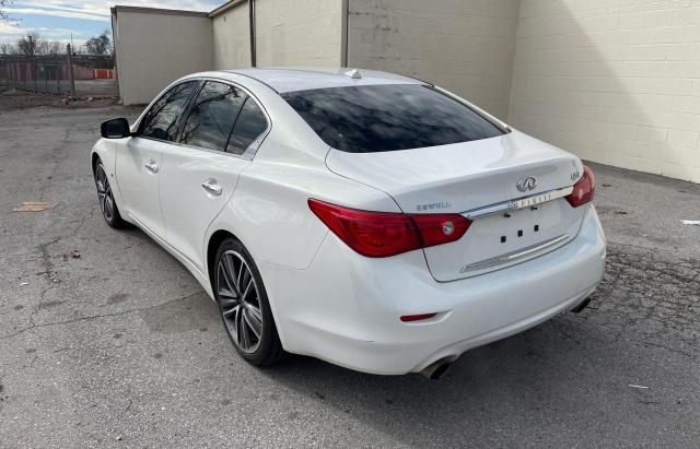 JN1BV7AP3EM687900 - 2014 INFINITI Q50 BASE WHITE photo 3