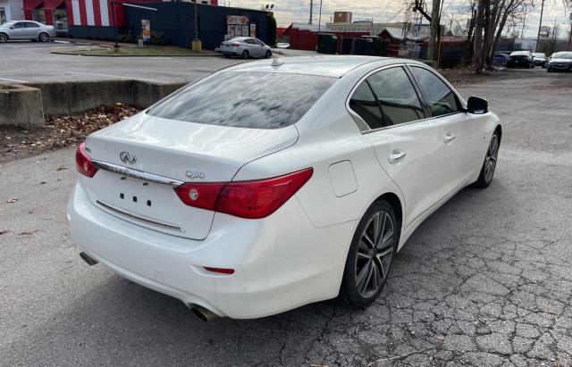 JN1BV7AP3EM687900 - 2014 INFINITI Q50 BASE WHITE photo 4