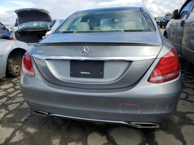 55SWF4JB5GU123013 - 2016 MERCEDES-BENZ C 300 SILVER photo 6