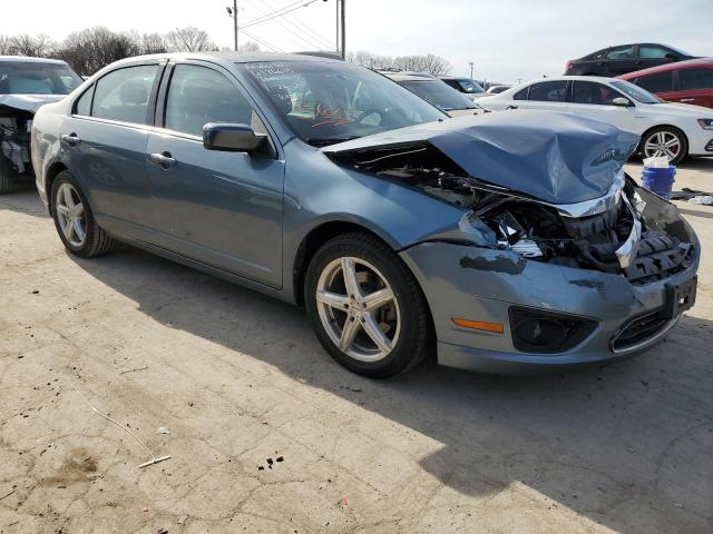 3FAHP0HA4CR447789 - 2012 FORD FUSION SE BLUE photo 4