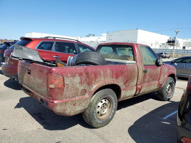 1GCCT14X7VK189050 - 1997 CHEVROLET S TRUCK S10 BURGUNDY photo 3