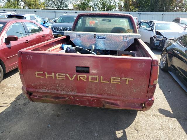 1GCCT14X7VK189050 - 1997 CHEVROLET S TRUCK S10 BURGUNDY photo 6