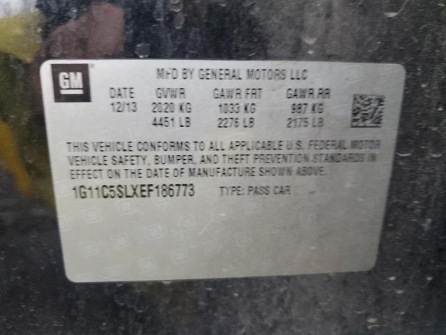 1G11C5SLXEF186773 - 2014 CHEVROLET MALIBU 1LT 黑色 照片 12