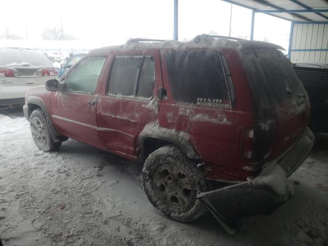 JN8AR07Y1YW400121 - 2000 NISSAN PATHFINDER LE RED photo 2