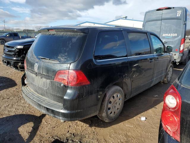 2C4RVAAG5ER144764 - 2014 VOLKSWAGEN ROUTAN S BLACK photo 3