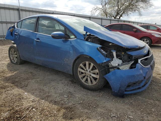 KNAFX4A83E5089278 - 2014 KIA FORTE EX BLUE photo 4