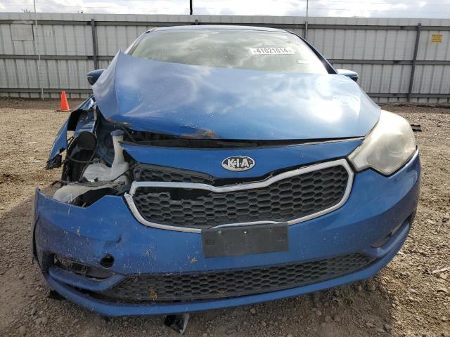 KNAFX4A83E5089278 - 2014 KIA FORTE EX BLUE photo 5