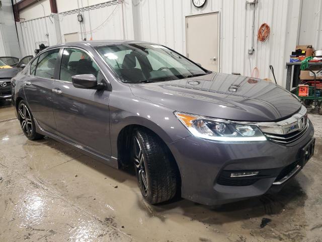 1HGCR2F53GA235600 - 2016 HONDA ACCORD SPORT GRAY photo 4