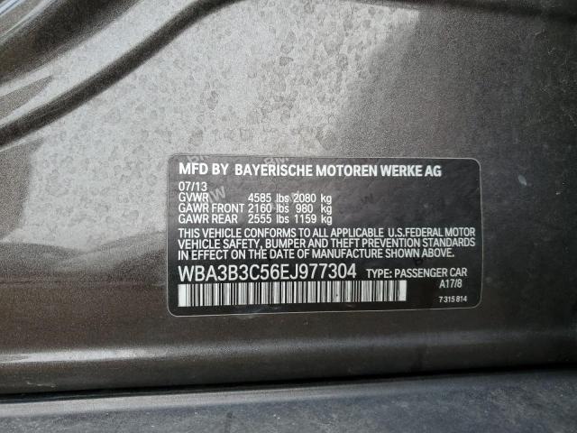 WBA3B3C56EJ977304 - 2014 BMW 328 XI GRAY photo 13