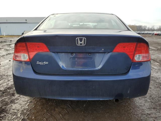 2HGFA16536H515094 - 2006 HONDA CIVIC LX BLUE photo 6