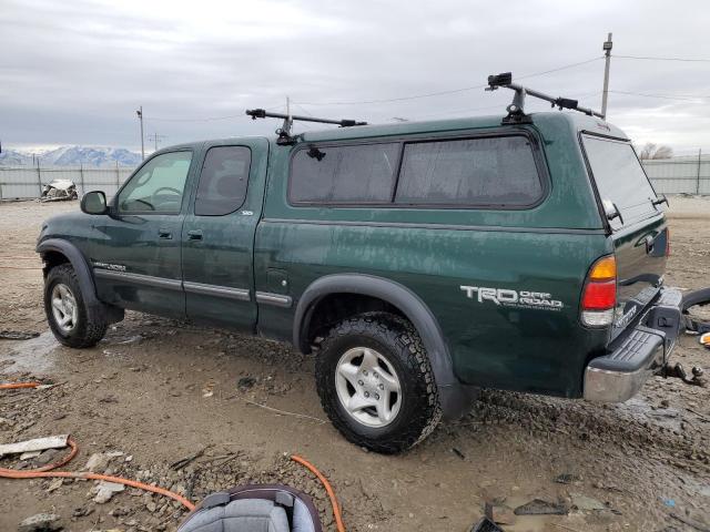 5TBBT44131S188594 - 2001 TOYOTA TUNDRA ACCESS CAB GREEN photo 2