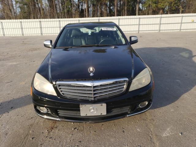 WDDGF81X78F076630 - 2008 MERCEDES-BENZ C 300 4MATIC BLACK photo 5