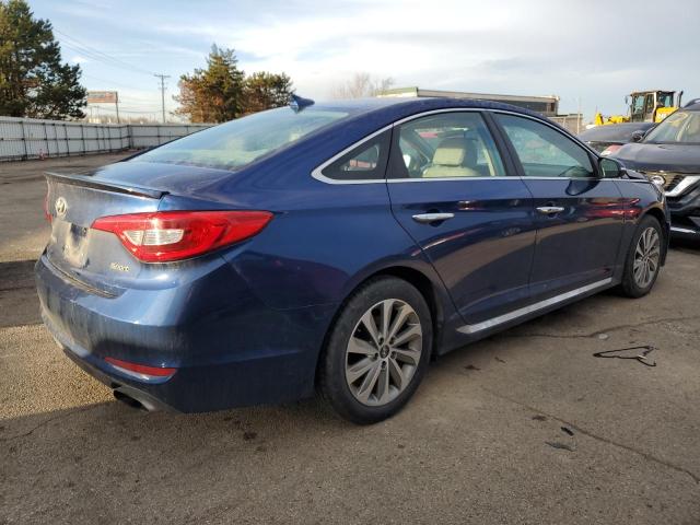 5NPE34AF0HH526957 - 2017 HYUNDAI SONATA SPORT BLUE photo 3