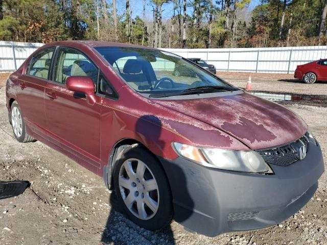 2HGFA16559H500214 - 2009 HONDA CIVIC LX RED photo 4