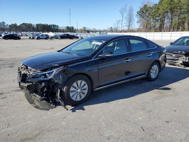 KMHE24L13GA038012 - 2016 HYUNDAI SONATA HYBRID BLACK photo 1