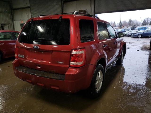 1FMCU0D78CKA38203 - 2012 FORD ESCAPE XLT RED photo 3