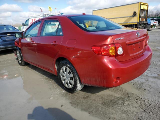 JTDBL40E799019060 - 2009 TOYOTA COROLLA BASE MAROON photo 2