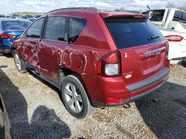 1C4NJDEB3ED817029 - 2014 JEEP COMPASS LATITUDE BURGUNDY photo 2