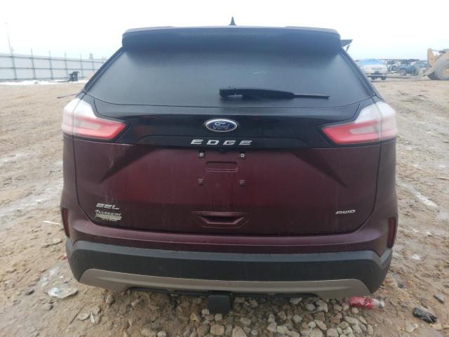 2FMPK4J90NBA64828 - 2022 FORD EDGE SEL MAROON photo 6