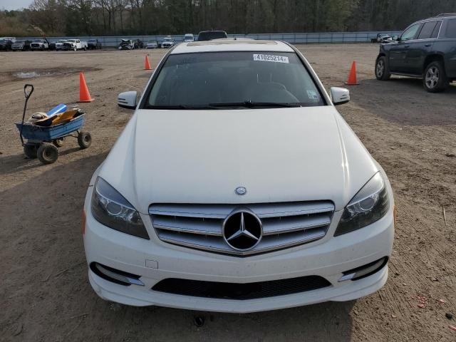 WDDGF5EB5BR185252 - 2011 MERCEDES-BENZ C 300 WHITE photo 5