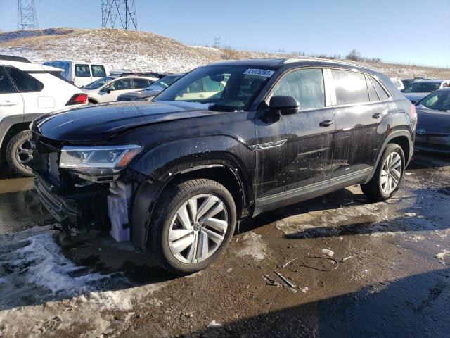 1V21E2CA6LC216250 - 2020 VOLKSWAGEN ATLAS CROS SE შავი ფოტო 1