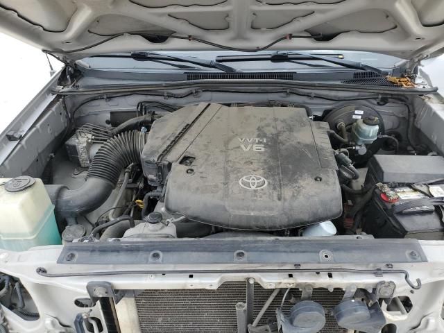 5TEJU4GN4AZ681816 - 2010 TOYOTA TACOMA DOUBLE CAB PRERUNNER SILVER photo 11