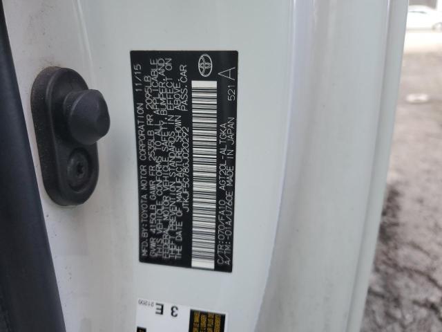 JTKJF5C78GJ020292 - 2016 TOYOTA SCION TC 白色 照片 12