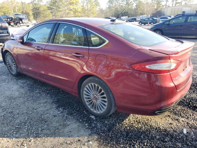 3FA6P0D90DR354692 - 2013 FORD FUSION TITANIUM BURGUNDY photo 2