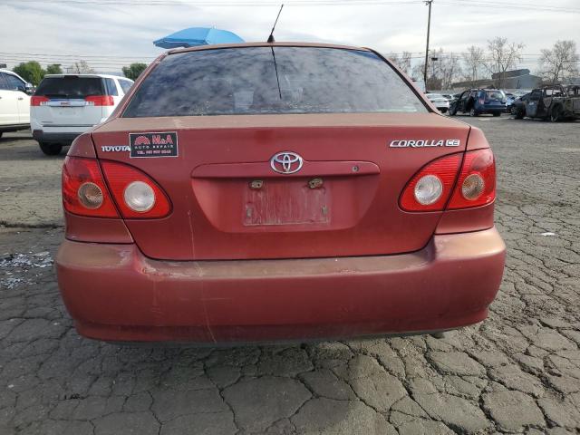 1NXBR32E45Z379136 - 2005 TOYOTA COROLLA CE BURGUNDY photo 6