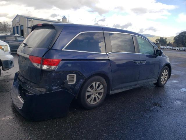 5FNRL5H45FB046176 - 2015 HONDA ODYSSEY EX BLUE photo 3