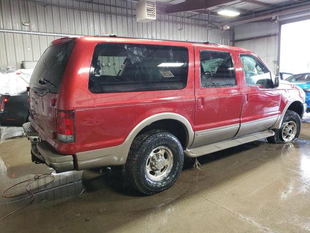 1FMNU43S92EB97170 - 2002 FORD EXCURSION LIMITED RED photo 3