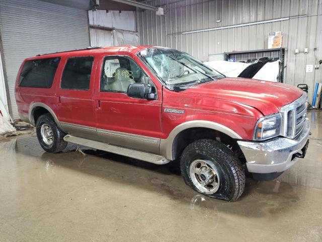 1FMNU43S92EB97170 - 2002 FORD EXCURSION LIMITED RED photo 4