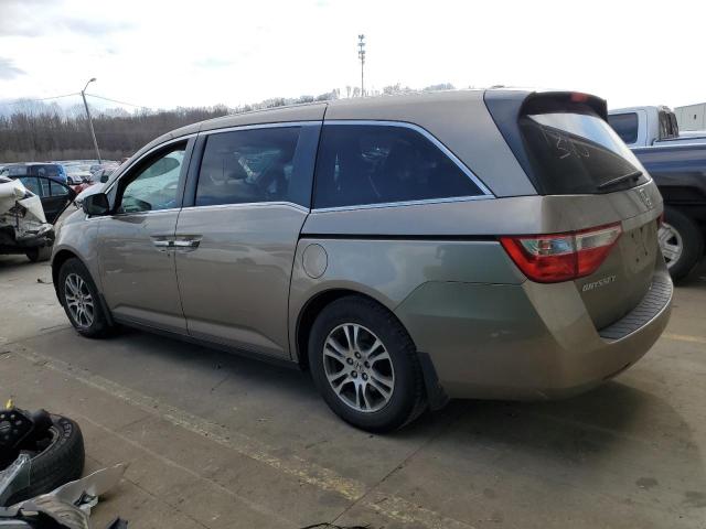 5FNRL5H69BB034706 - 2011 HONDA ODYSSEY EXL TAN photo 2