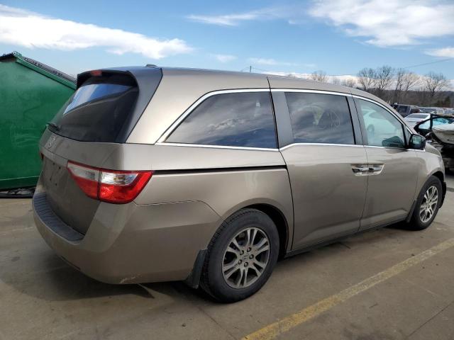 5FNRL5H69BB034706 - 2011 HONDA ODYSSEY EXL TAN photo 3