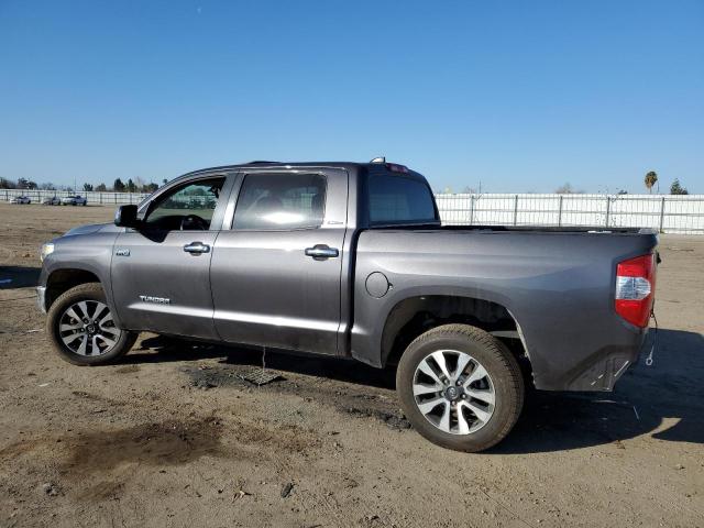 5TFHY5F16LX887933 - 2020 TOYOTA TUNDRA CREWMAX LIMITED GRAY photo 2