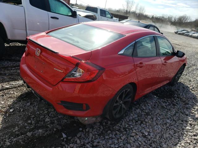 2HGFC2F85LH549124 - 2020 HONDA CIVIC SPORT 红色 照片 3