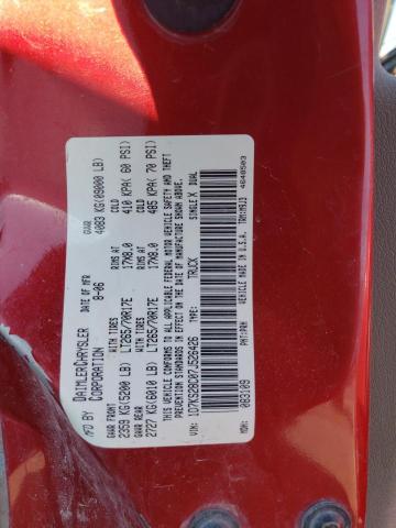 1D7KS28C07J526426 - 2007 DODGE RAM 2500 ST RED photo 12