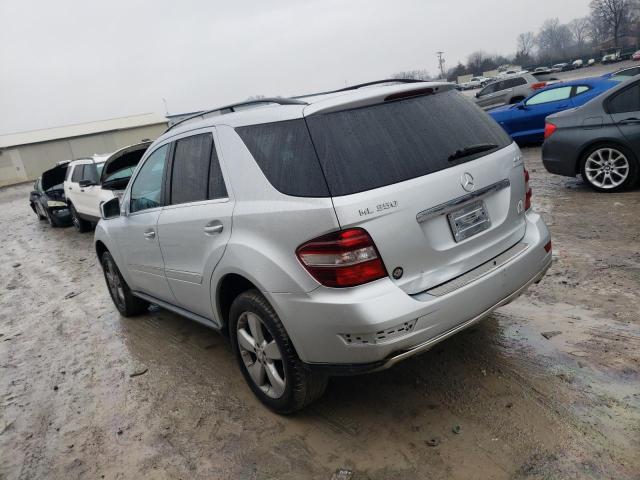 4JGBB8GB4BA666523 - 2011 MERCEDES-BENZ ML 350 4MATIC SILVER photo 2