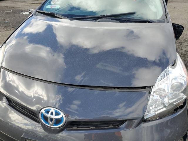 JTDKN3DUXE0390329 - 2014 TOYOTA PRIUS GRAY photo 11