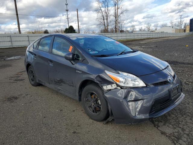 JTDKN3DUXE0390329 - 2014 TOYOTA PRIUS GRAY photo 4