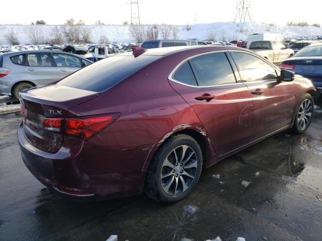 19UUB1F37FA003534 - 2015 ACURA TLX BURGUNDY photo 3